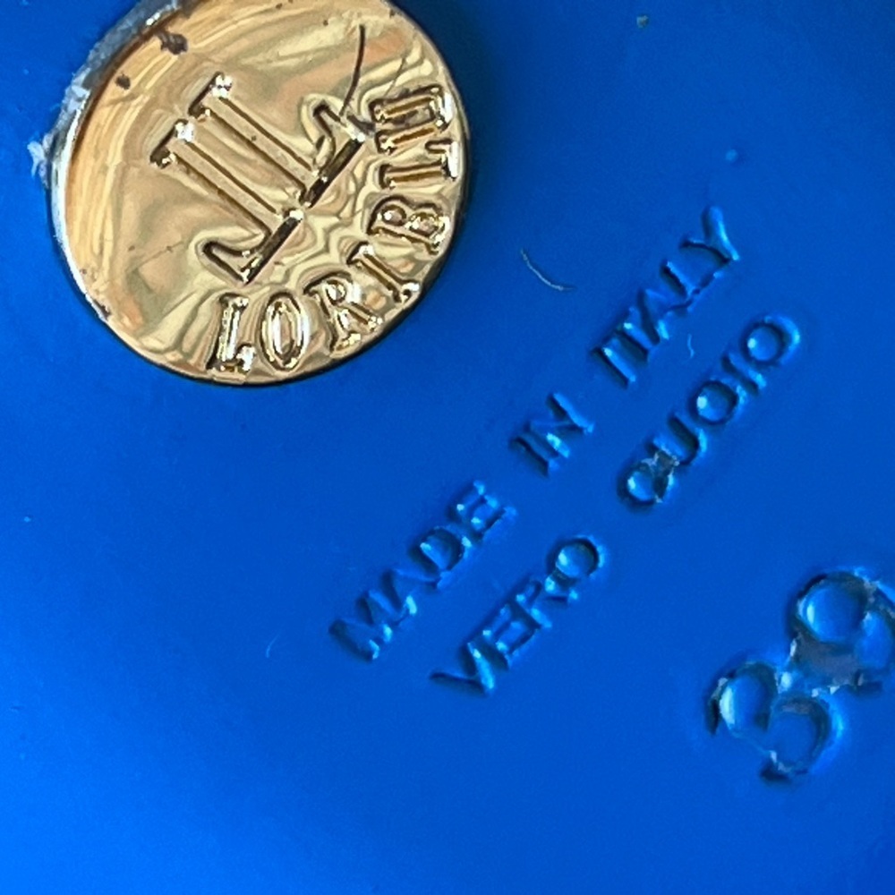 Loriblu Bijoux black thong sandals with gold chain - Picture 7 of 10